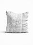 Декоративная подушка «9230161» белый, серый/черный | фото