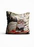 Декоративная подушка «967921» бежевый, красный/бордо | фото