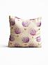 Декоративная подушка «9650191» бежевый, фиолетовый/сирень | фото