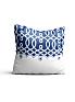 Декоративная подушка «9290061» белый, синий/голубой | фото