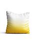 Декоративная подушка «9652151» белый, желтый/золото | фото