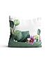 Декоративная подушка «9011631» зеленый, белый | фото