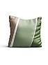 Декоративная подушка «9404701» зеленый, персиковый | фото