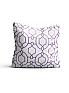 Декоративная подушка «9610101» белый, фиолетовый/сирень | фото