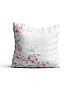 Декоративная подушка «9610211» белый, розовый | фото