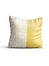 Декоративная подушка «9330261» белый, желтый/золото | фото