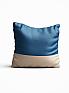 Декоративная подушка «9371321» синий/голубой, индиго | фото