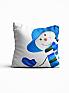 Декоративная подушка «9270701» белый, синий/голубой | фото