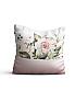Декоративная подушка «9330121» розовый, белый | фото
