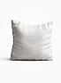 Декоративная подушка «9804561» белый, серый/черный | фото