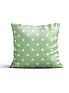 Декоративная подушка «9582241» зеленый, персиковый | фото