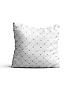 Декоративная подушка «9610921» белый, серый/черный | фото