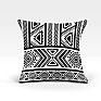 Декоративная подушка «Топу-О (черн.)» серый/черный, светло-серый | фото