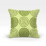 Декоративная подушка «Мбау-О (зеленый)» зеленый, персиковый | фото