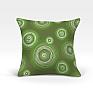 Декоративная подушка «Ван Гог-О (зеленый)» зеленый, персиковый | фото