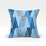 Декоративная подушка «Капри-О (синий)» синий/голубой | фото