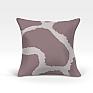Декоративная подушка «Китира-О (фиолет.)» бежевый, серый/черный | фото