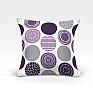 Декоративная подушка «Роули-О (фиолет.)» серый/черный, фиолетовый/сирень | фото