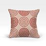 Декоративная подушка «Мбау-О (красн.)» бежевый, красный/бордо | фото
