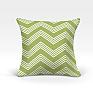 Декоративная подушка «Лате-О (зеленый)» зеленый, персиковый | фото