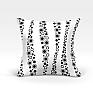 Декоративная подушка «Вис-О» белый, серый/черный | фото