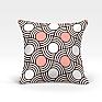 Декоративная подушка «Липси-О (роз.)» серый/черный, розовый | фото