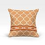 Декоративная подушка «Меро-О (оранж.)» оранжевый, золотой | фото