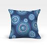 Декоративная подушка «Ван Гог-О (синий)» синий/голубой, индиго | фото