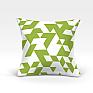 Декоративная подушка «Невис-О (зеленый)» белый, зеленый | фото