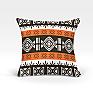 Декоративная подушка «Тасман-О (оранж.)» серый/черный, оранжевый | фото