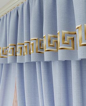 Комплект штор «Иновирс» голубого цвета