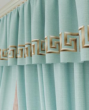 Комплект штор «Иновирс» бирюзового цвета