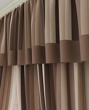 Комплект штор «Бринзит» коричневого цвета