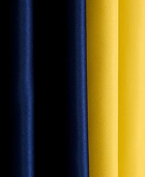 Комплект штор «Элефти» жёлто-синего цвета