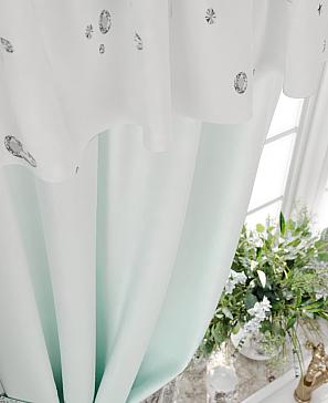 Комплект штор «Авериан» бирюзового  цвета