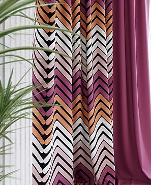 Комплект штор «Хантир (малиновый)»