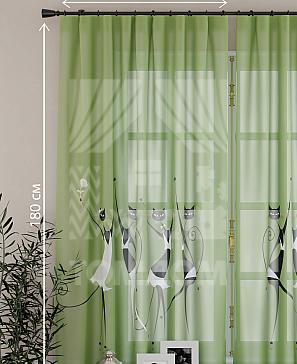 Комплект штор «Армсти (зеленый)»