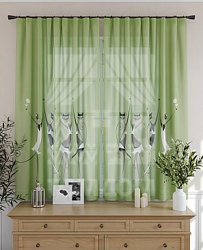 Комплект штор «Армсти (зеленый)»