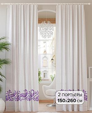 Комплект штор «Альварес (сиреневый)» | фото