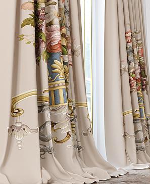 Комплект штор «Ринкис» бежевого цвета