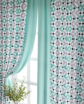 Комплект штор «Ронброс (бирюза)» | фото 3