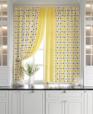 Комплект штор «Ронброс» желтого цвета