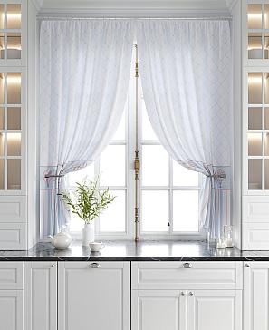 Комплект штор «Дрилси» голубого цвета