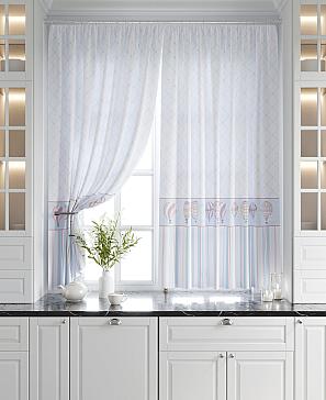 Комплект штор «Дрилси» голубого цвета