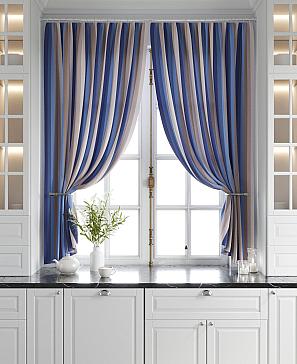 Комплект штор «Торкиз (синий)»