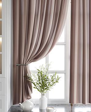 Комплект штор «Торкиз (коричневый)»