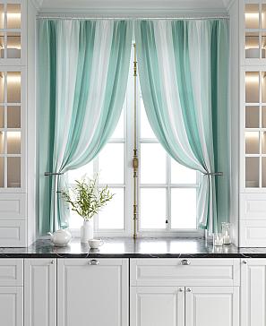 Комплект штор «Игниол (зеленый)»