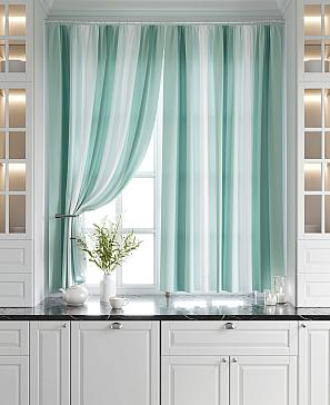 Комплект штор «Игниол (зеленый)»