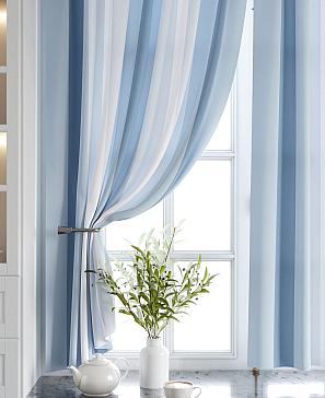 Комплект штор «Игниол» синего цвета
