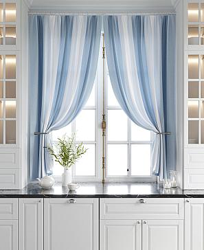 Комплект штор «Игниол» синего цвета